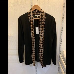 Cardigan Black and Tan